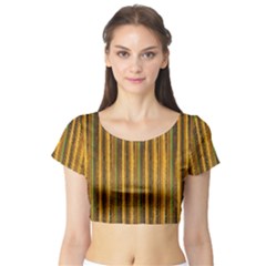 Shima Shima 4 Short Sleeve Crop Top by ArtworkByPatrick