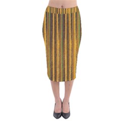 Shima Shima 4 Velvet Midi Pencil Skirt by ArtworkByPatrick