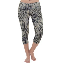 Hundred Dollars Capri Yoga Leggings by snowwhitegirl