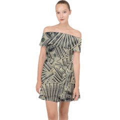 Hundred Dollars Off Shoulder Chiffon Dress