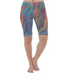 Colorful Sketch Cropped Leggings  by bloomingvinedesign