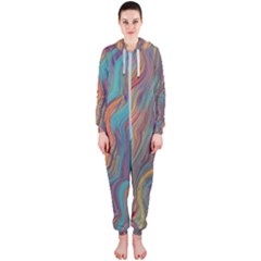 Colorful Sketch Hooded Jumpsuit (ladies) 