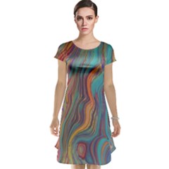 Colorful Sketch Cap Sleeve Nightdress by bloomingvinedesign