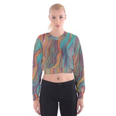 Colorful Sketch Cropped Sweatshirt