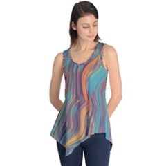 Colorful Sketch Sleeveless Tunic by bloomingvinedesign