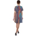 Colorful sketch Short Sleeve Shoulder Cut Out Dress  View2