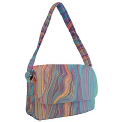 Colorful Sketch Courier Bag by bloomingvinedesign