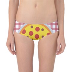 Pizza Table Pepperoni Sausage Copy Classic Bikini Bottoms by Nexatart