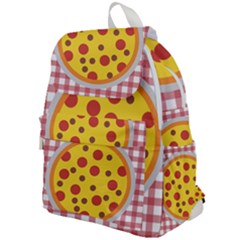 Pizza Table Pepperoni Sausage Copy Top Flap Backpack