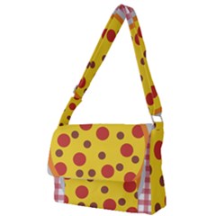 Pizza Table Pepperoni Sausage Copy Full Print Messenger Bag by Nexatart