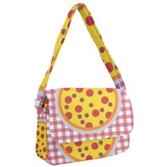 Pizza Table Pepperoni Sausage Copy Courier Bag by Nexatart