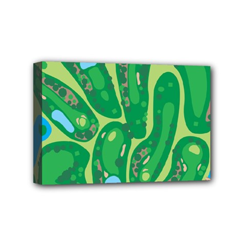 Golf Course Par Golf Course Green Copy Mini Canvas 6  X 4  (stretched) by Nexatart