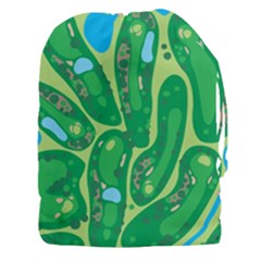 Golf Course Par Golf Course Green Copy Drawstring Pouch (xxxl)