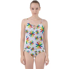 Celebrate Pattern Colorful Design Cut Out Top Tankini Set by Nexatart