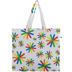 Celebrate Pattern Colorful Design Canvas Travel Bag by Nexatart