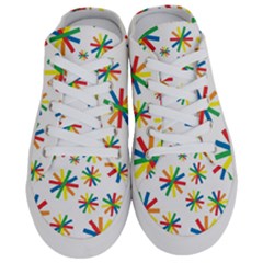 Celebrate Pattern Colorful Design Half Slippers by Nexatart