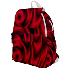 Background Red Color Swirl Top Flap Backpack