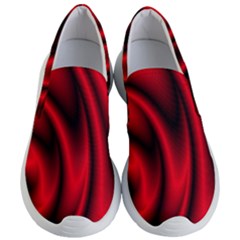 Background Red Color Swirl Women s Lightweight Slip Ons by Nexatart