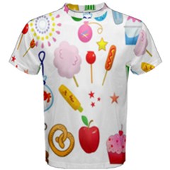 Summer Fair Food Goldfish Men s Cotton Tee by Nexatart