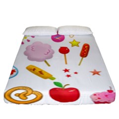 Summer Fair Food Goldfish Fitted Sheet (king Size) by Nexatart