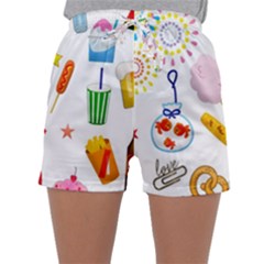 Summer Fair Food Goldfish Sleepwear Shorts by Nexatart