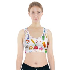 Summer Fair Food Goldfish Sports Bra With Pocket by Nexatart