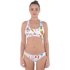 Summer Fair Food Goldfish Cross Back Hipster Bikini Set by Nexatart