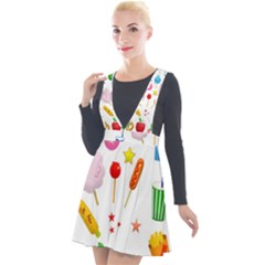 Summer Fair Food Goldfish Plunge Pinafore Velour Dress