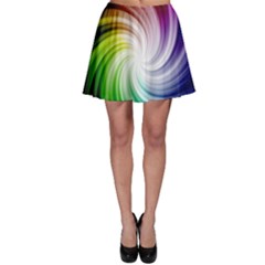 Rainbow Swirl Twirl Skater Skirt by Nexatart