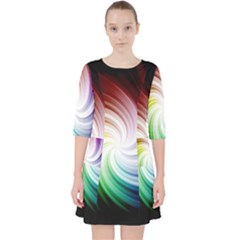 Rainbow Swirl Twirl Pocket Dress