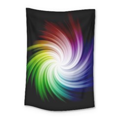 Rainbow Swirl Twirl Small Tapestry by Nexatart