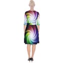 Rainbow Swirl Twirl Wrap Up Cocktail Dress View2