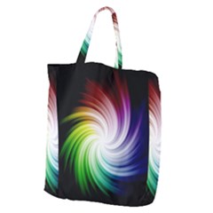 Rainbow Swirl Twirl Giant Grocery Tote by Nexatart