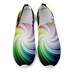 Rainbow Swirl Twirl Women s Slip On Sneakers by Nexatart