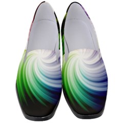 Rainbow Swirl Twirl Women s Classic Loafer Heels by Nexatart