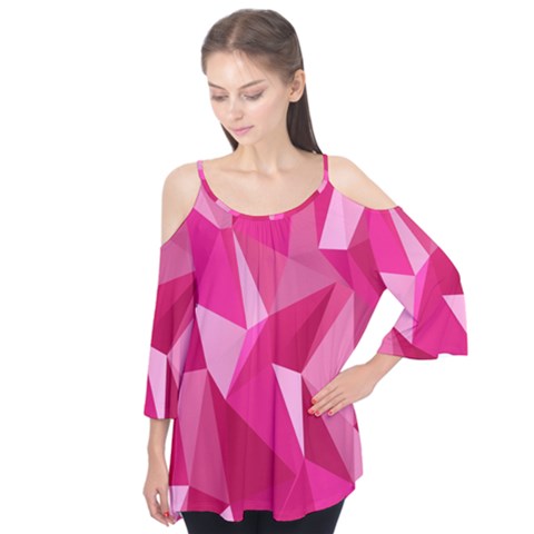 Pattern Halftone Geometric Flutter Tees by Nexatart