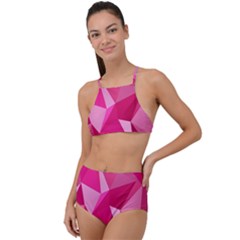 Pattern Halftone Geometric High Waist Tankini Set by Nexatart