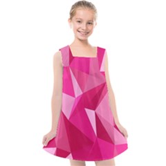 Pattern Halftone Geometric Kids  Cross Back Dress by Nexatart