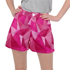 Pattern Halftone Geometric Ripstop Shorts by Nexatart