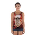 Wonderful Chinese Dragon With Flowers On The Background Sport Tank Top  View1