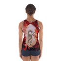 Wonderful Chinese Dragon With Flowers On The Background Sport Tank Top  View2