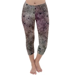 Waiting For The Storm Capri Winter Leggings  by WensdaiAmbrose