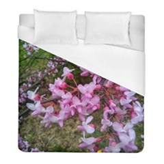 Redbud In April Duvet Cover (full/ Double Size) by Riverwoman