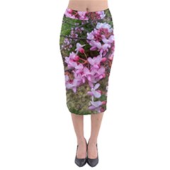 Redbud In April Midi Pencil Skirt by Riverwoman