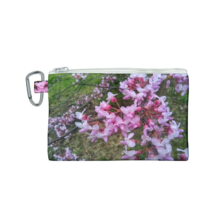 Redbud in April Canvas Cosmetic Bag (Small)