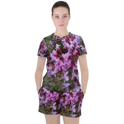 Redbud In April Women s Tee And Shorts Set by Riverwoman