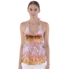 Fineleaf Japanese Maple Highlights Babydoll Tankini Top by Riverwoman