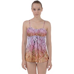 Fineleaf Japanese Maple Highlights Babydoll Tankini Set by Riverwoman