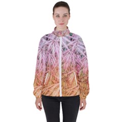 Fineleaf Japanese Maple Highlights Women s High Neck Windbreaker by Riverwoman