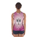 Cute Little Owl With Hearts Sport Tank Top  View2